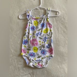 Carters 1 piece floral romper. SZ 12M